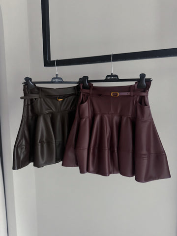 Koženková sukňa Gelos More Colors