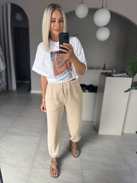 Tepláky Cindy Beige