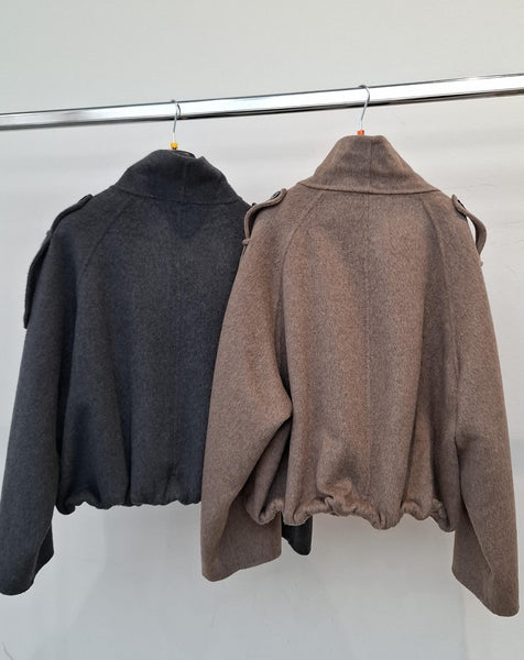 Kabát Double Button Beige