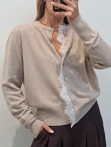 Sveter Lace Beige