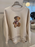 Mikina Ribbon Teddy Beige