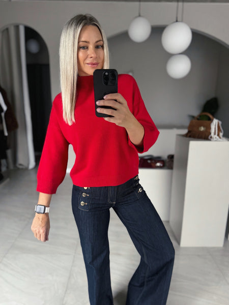 Pulóver Seina Red