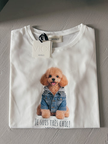 Tričko Dog White