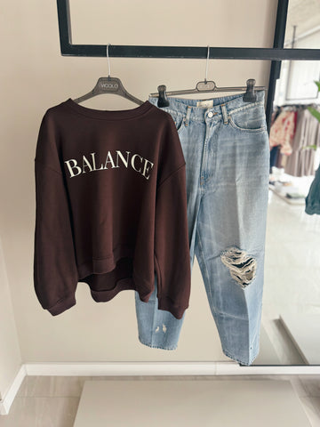 Mikina Balance Brown