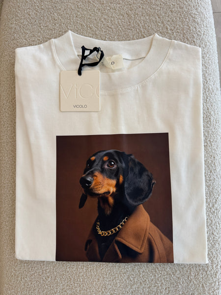 Tričko Doggie White