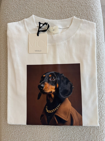 Tričko Doggie White