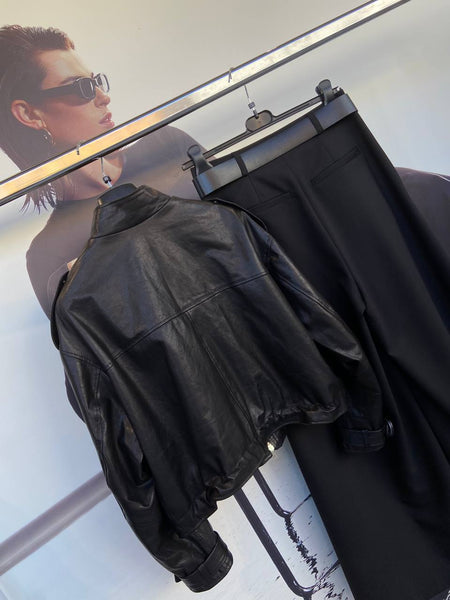 Kožená bunda Malta Black