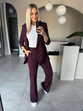 Kostým Satinel Burgundy