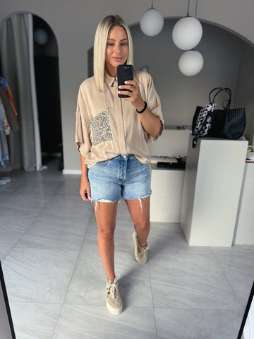 Košeľa Shine Beige