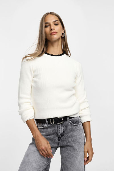 Pulóver Trista white