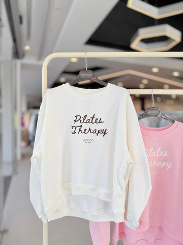 Mikina Pilates Therapy White