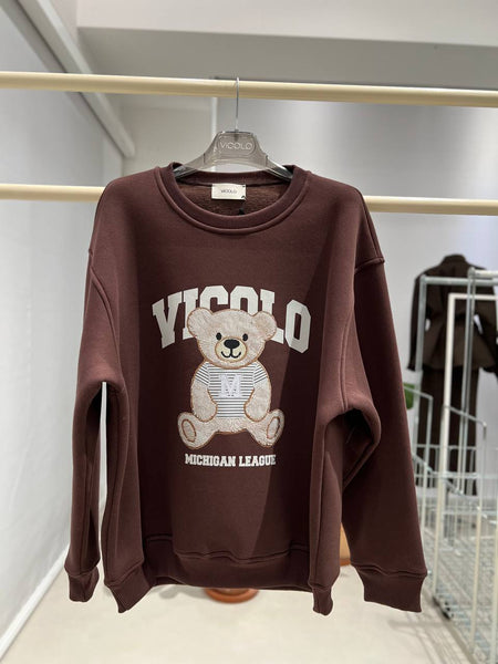 Mikina Bear Brown Colors