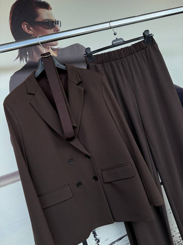 Nohavice Clams Brown