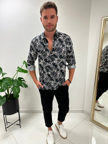 Pánska košeľa Henry Black&white