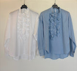 Košeľa Ruffle Blue