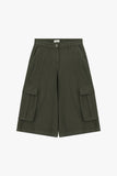 Olivovozelené dámske cargo bermudy Dixie – Miracolo Fashion