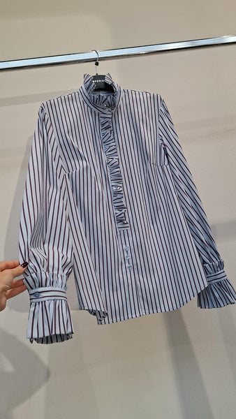 Košeľa Imperial Ruffle Stripes – celkový pohľad
