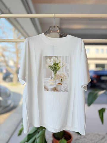 Tričko Bouque White