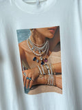 Tričko Necklace White