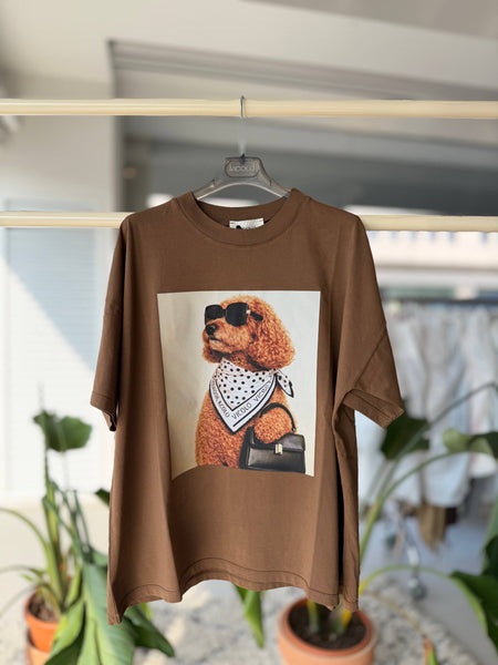 Tričko Dog Brown