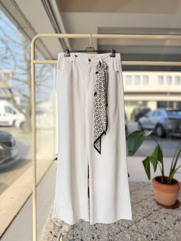 Nohavice Ribbon White