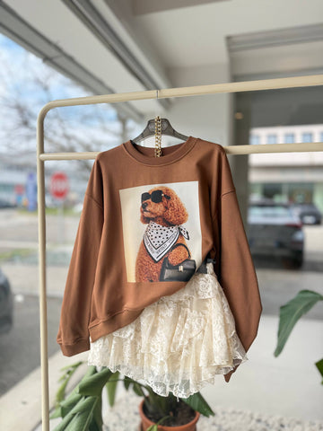 Mikina Dog Camel