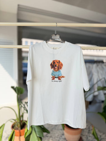 Tričko Hotdog White